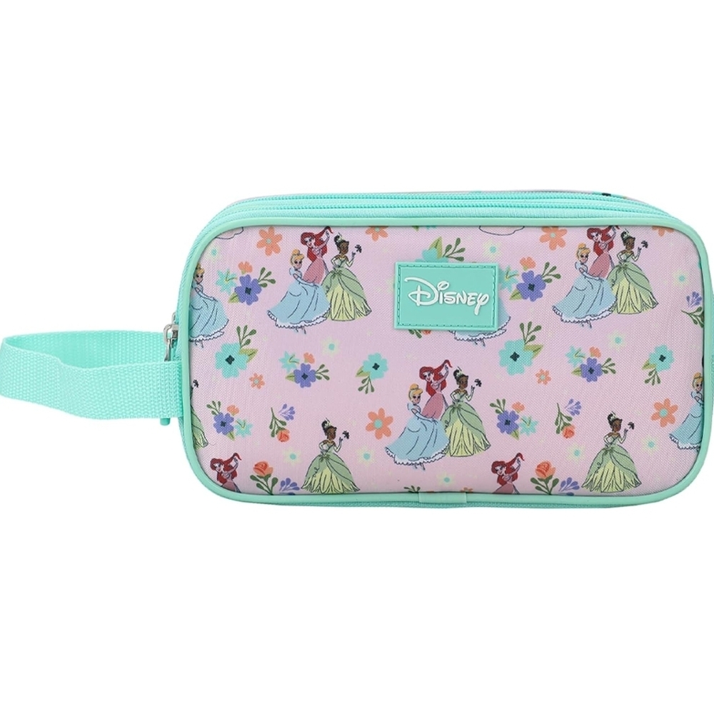 Disney Princess Dual Compartment Utility Accessory Bag - Mint and Pink